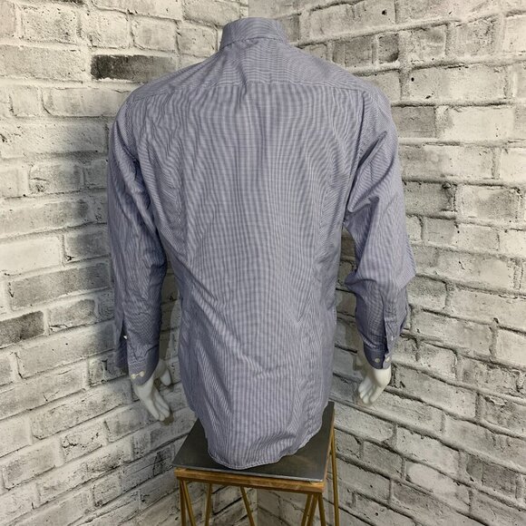 Eton Contemporary Check Button Down Dress Shirt - Picture 4 of 11